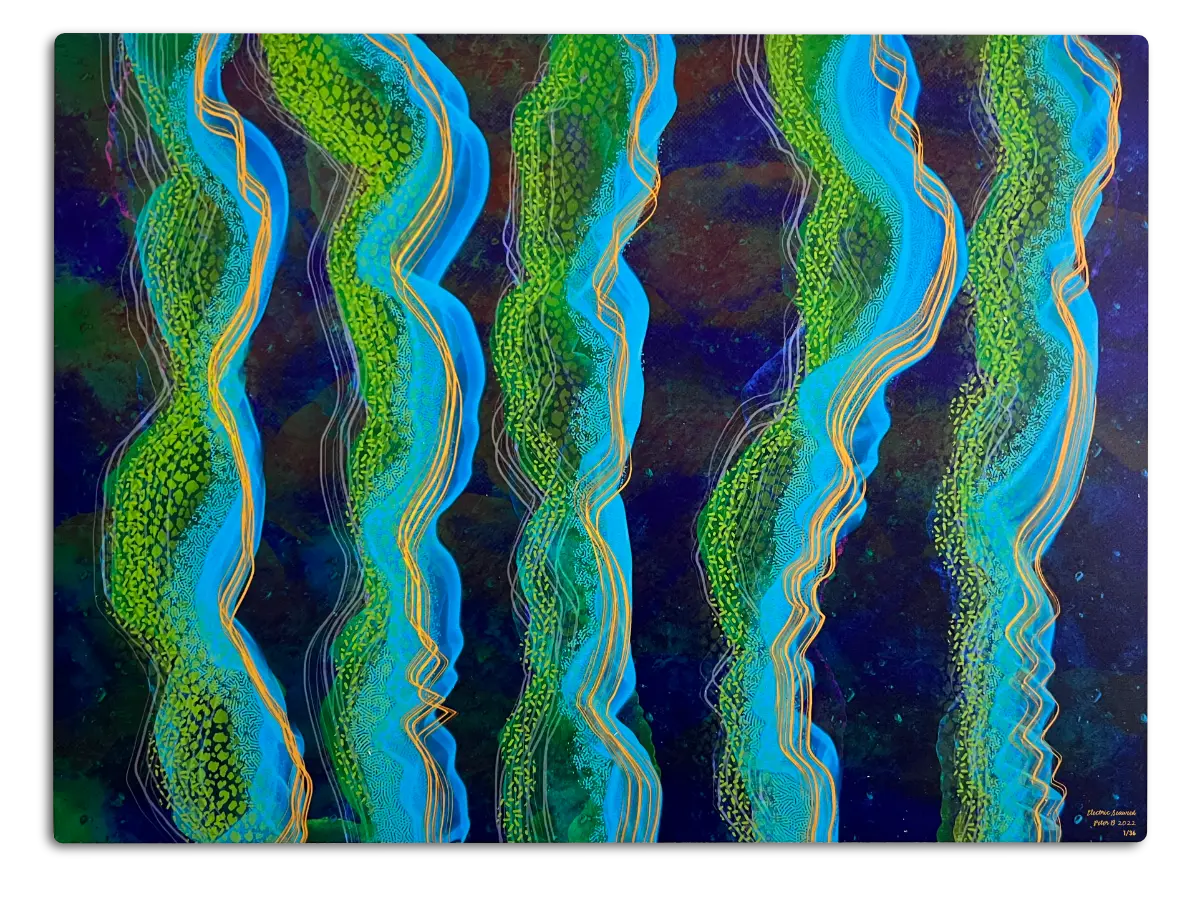 Electric Seaweed digital art by Peter B, Inc.